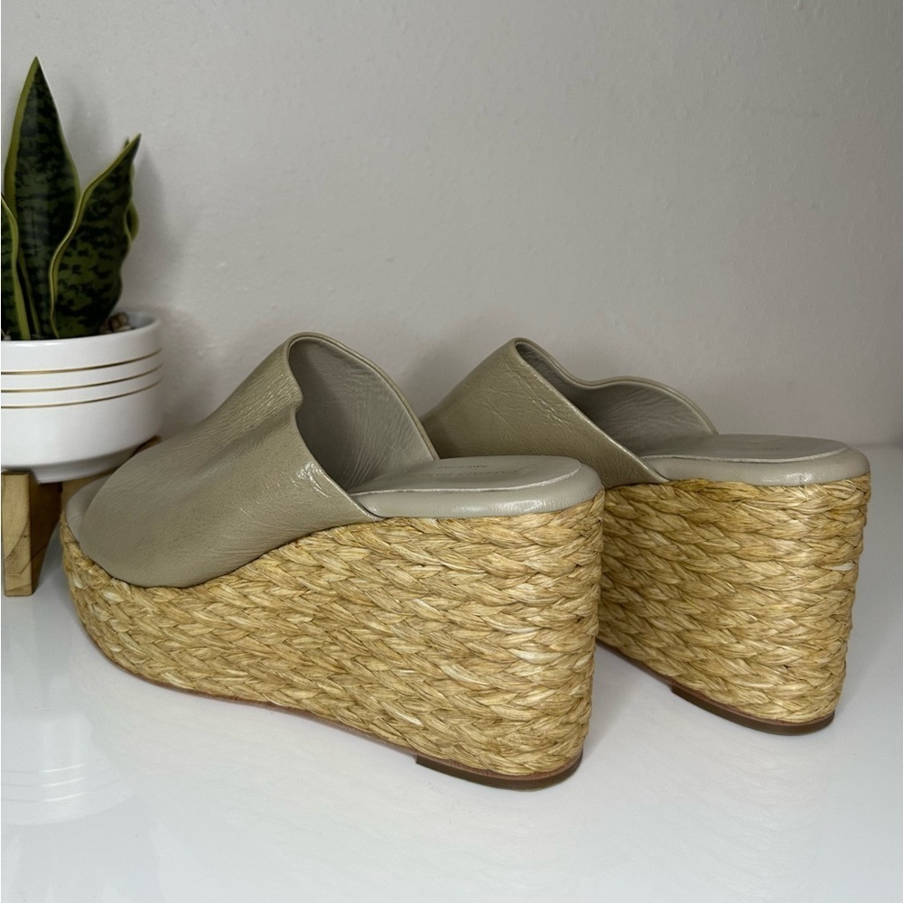 Paloma Barcelo Tan Woven Wedges - Picture 5 of 14